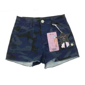 Blue Desire Blue Camouflaged Shorts Size 13